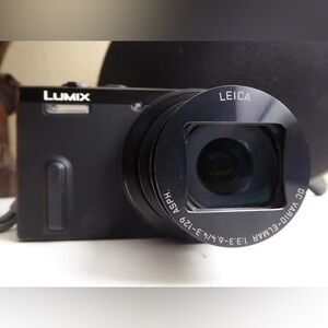 Panasonic LUMIX Black Camera with Leica Optics
